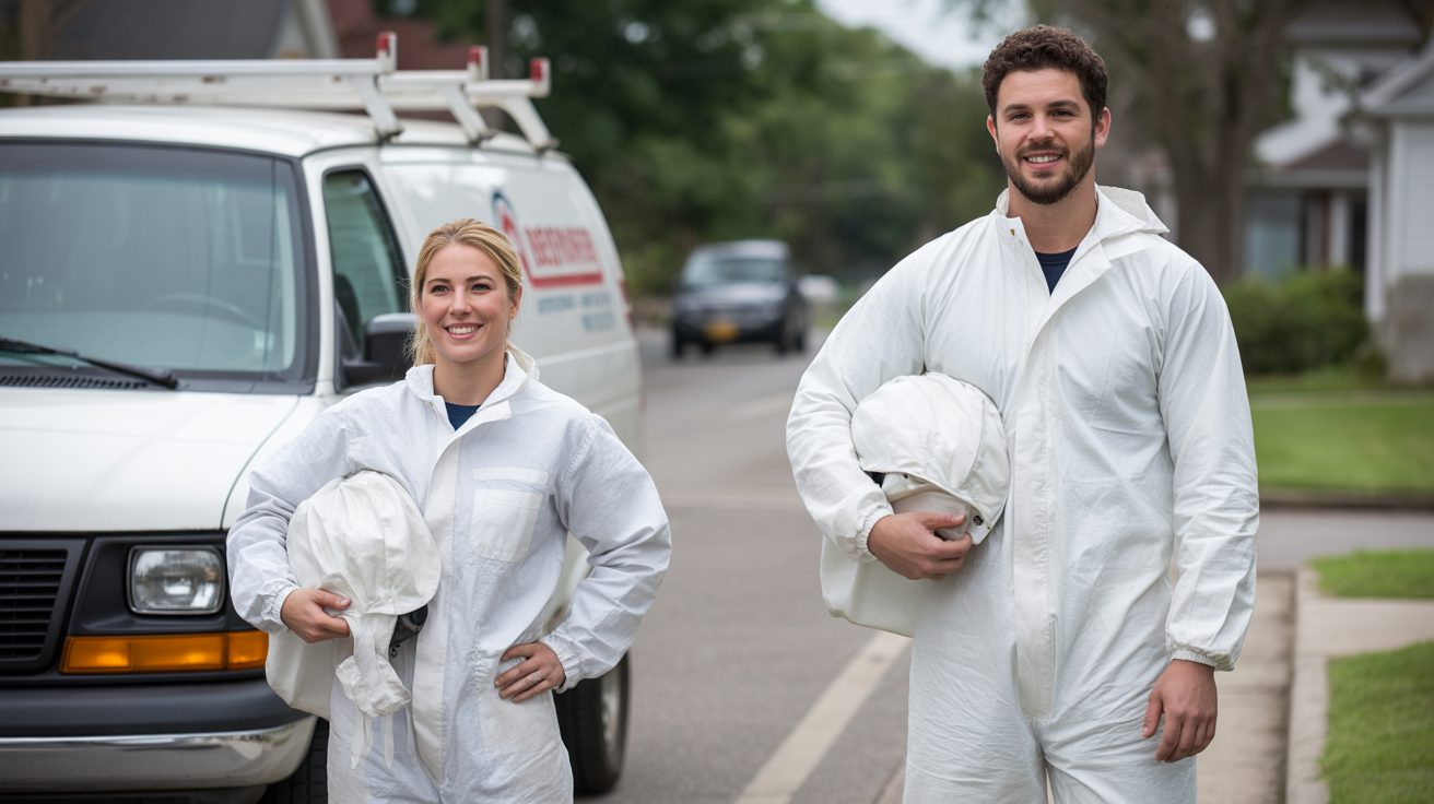 Mold Grand Rapids technicians on a service call in Grand Rapids, MI